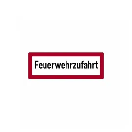 König Werbeanlagen Schild Feuerwehrzufahrt gemäß DIN 4066 21 x 59,4 cm