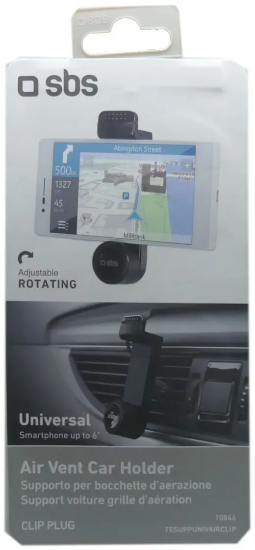 SBS Air Vent Car Holder Clip Plug Universalhalterung Auto Smartphone 6 SBS Air Vent Car Holder Clip Plug Universalhalterung Auto Smartphone 6