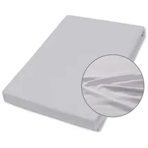 Betten-ABC Bettlaken Jersey-Elasthan 140 x 200 - 160 x 200 cm grau