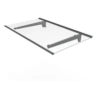 Trendline Vordach Nizza 140 x 90 cm schwarz
