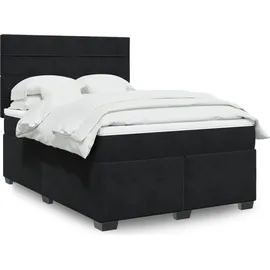 vidaXL Boxspringbett 140 x 200 cm Schwarz