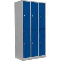 Lüllmann 520231 Spind 89 x 50 x 180 cm Blau/Grau