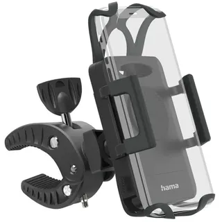 Hama 00201514 Fahrrad-Handyhalterung Strong, 360 Grad drehbar, univers. für Smartphones