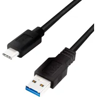 Logilink USB 3.2 Gen 1 3.1 Gen1) USB-A Stecker, USB-C® Stecker 1.00m CU0168