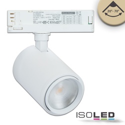 ISOLED LED 3-Phasen Schienenstrahler BREAD, fokussierbar, 34W 2700K 2900lm 20°-70°, Weiß matt ISO-114978