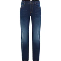 Mustang Stretch-Jeans "Style Washington Straight", Herren, Gr. 33, Länge 32, schwarz, Denim/Jeans, Obermaterial: 99% Baumwolle, 1% Elasthan, casual, relaxed fit lang, Jeans