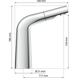 Eisl Cool Einhandmischer mit Haarbrause chrom NI075COCR