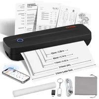 Vevor mobiler Drucker tragbarer Thermodrucker Bluetooth-Tintenloser Drucker, Thermopapier im Format A4 A5 kompatibel mit iOS / Android / Laptop,