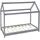 ML-Design Hausbett 80 x 160 cm Kiefer grau