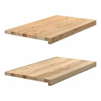 VidaXL Fensterbänke 2 Stk. Unbehandelt 70x40x2 cm Massivholz Eiche