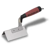 Marshalltown Ausseneck-Kelle mit DuraSoft Griff, Eckkelle mit Edelstahl, perfekt für Trockenbau und Wärmedämmung, Grösse der Kelle: 108x51 mm 5769D silber