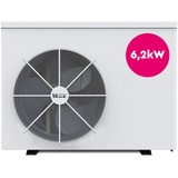 BWT myPOOL Inverter Wärmepumpe 62 | Leise Wärmepumpe Zur Pool Beheizung & Enteisung | Für Salzelektrolyseanlagen Geeignet | Mit Abdeckplane | Lange Lebensdauer | 6,2 kW