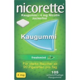 NICORETTE Freshmint 4 mg Kaugummi 105 St.