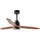Nova Luce Sabal LED Ventilator 0 cm Schwarz/Braun