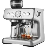 Espressomaschine mit Mahlwerk, 15 Bar halbautomatische Kaffeemaschine, 1 Tasse Volumen 0.53-1.76oz (15-50ml) 2 Tassen Volumen 1.58-3.17oz (45-90ml)