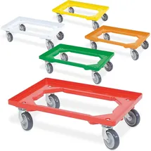 BRB-Lagertechnik Kistenroller 5 St. 600 x 400 mm Gelb/Grün/Orange/Rot/Weiß