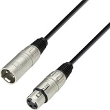 Adam Hall K3MMF0600 XLR Verbindungskabel [1x XLR-Buchse - 1x XLR-Stecker] 6.00 m Schwarz