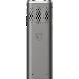 Philips DVT2075 Diktiergerät, metallisches Graphitgrau, mattes Schwarz, Silber