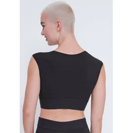 SLOGGI Damen, Sloggi GO Allround Crop Top, Black, One - Einheitsgröße