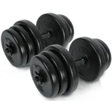 Physionics Kurzhantel Set 40kg Hanteln Hantelscheiben Hantelset Kurzhanteln