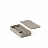 ZONE Denmark Cement Schreibtischorganizer, grau mit Deckel