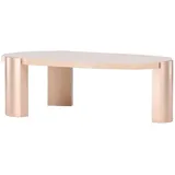 VCM ebuy24 Couchtisch Kres Goldfarben 71 x 125 cm, Wohnzimmer, Wohnzimmertische, Couchtische
