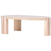 VCM ebuy24 Couchtisch Kres Goldfarben 71 x 125 cm, Wohnzimmer, Wohnzimmertische, Couchtische