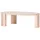VCM ebuy24 Couchtisch Kres Goldfarben 71 x 125 cm, Wohnzimmer, Wohnzimmertische, Couchtische