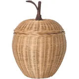 Ferm Living - Geflochtener Apfel-Aufbewahrungskorb, Ø 19 x H 30 cm, Rattan