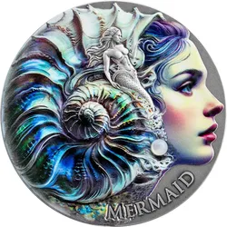 2-Unzen-Silber-Gedenkmünze "Meerjungfrau"