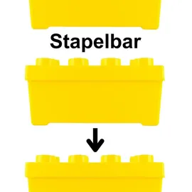 LEGO Aufbewahrungsbox Medium 37 x 18 x 18 cm Gelb