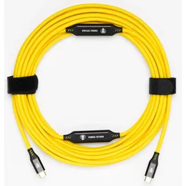 cobratether USB-C auf Micro-B 10 m Gelb