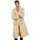 Chaks - Trenchcoat für Erwachsene, Beige, klassischer Detektiv Mantel, Inspector, für Karneval, Mottoparty