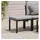 vidaXL Gartenhocker mit Kissen  schwarz
