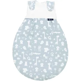 Alvi Baby-Mäxchen Außensack Animals blau 911-1, Größe:56/62