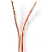 Nedis Lautsprecherkabel 2x 4.00 mm2 Kupfer 15.0 m Transparent