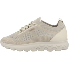 GEOX Damen D SPHERICA Sneaker, Off White, 39 EU