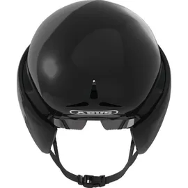 ABUS GameChanger TT - Aerodynamischer Fahrradhelm mit optimalen Ventilationseigenschaften für Damen und Herren - Schwarz Glänzend, Größe M​