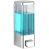 Wenko Desinfektionsmittel-Spender Istres Chrom, Seifen-Dosierer & Desinfektionsspender, 0.32 l