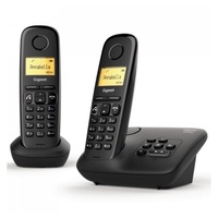Gigaset »A270 A Duo - Telefon - schwarz« DECT-Telefon schwarz
