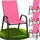 Zolta Metall-Gartenstühle Stapelstuhl 55 x 80 x 89 cm rosa 4 St.