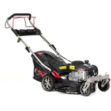 Benzin-Rasenmäher mit Antrieb NAX 1000S Motor Briggs & Stratton 450E Series 125 cm3 Mähbreite 42cm Fangkorb 45l wendige Vorderräder Gehäusereinigungssystem