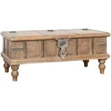 Truhe aus recyceltem Massivholz mit antikem Finish