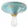 Ferroluce Vintage Deckenleuchte 1 x E27 rund blau