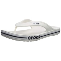 Crocs Unisex's Bayaband Flip Flop,White/Navy,38/39 EU