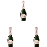 Perrier-Jouët Blason Rosé Champagner, Zarte Aromen von reifen Früchten & frischem Brot mit einem vollmundigen, großzügigen Abgang, Aperitif, 1 x 0,75L (Packung mit 3)