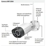 Indexa WR120 SET M7B Überwachungskameraset, Netzwerkkamera