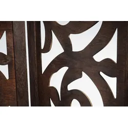 Mendler Paravent Istanbul, Raumteiler Trennwand Sichtschutz, Ornamente ~ 170x240cm, braun