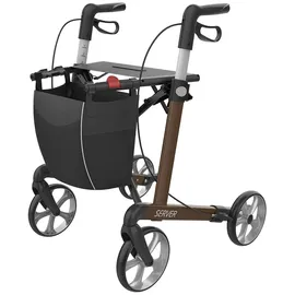 Rehasense Server Aluminium Leichtgewichtrollator L braun