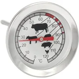 Bratenthermometer Aus Edelstahl - Analoges Fleischthermometer Bis 120°c - Grillthermometer - Fleischnadel